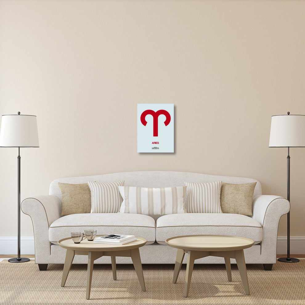 "Aries Zodiac Sign Red" Fine Art Print
