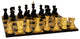Black Russian Black Maple Basic Chess Board Set