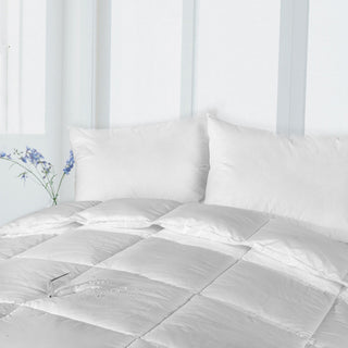 Lotus Home Down Down Alternative Comforter with Stain Protection, White, Twin