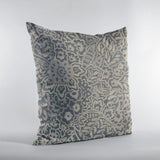Plutus Blue Gardens Paisley Luxury Throw Pillow, 20"x30"