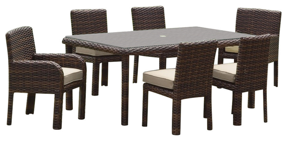 St. Tropez Rectangular Dining Set in Sparke Nautical