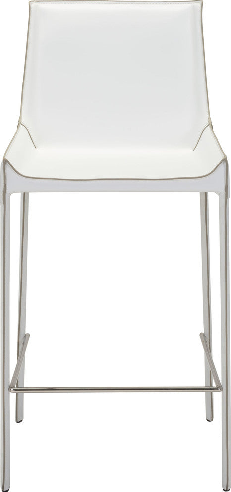 Zuo Modern Fashion Bar Chair White, Set of 2