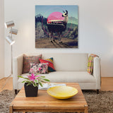 "Llama" by Ali Gulec, Canvas Print, 26"x26"