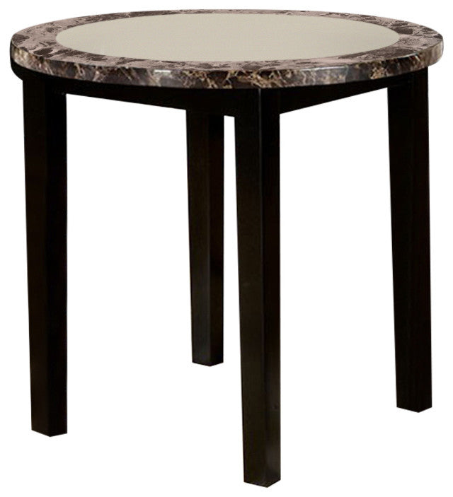 Atlas Iv Contemporary Counter Height Table, Black