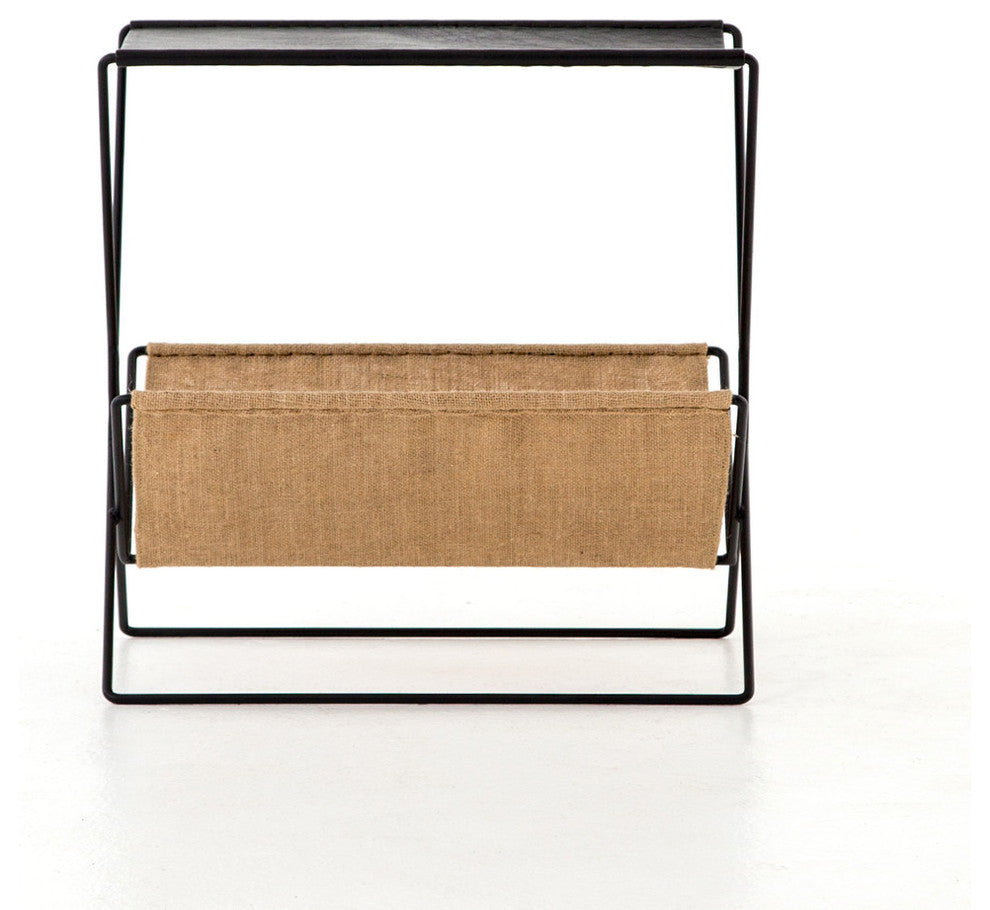 Monarch Magazine Rack-Distressed Black