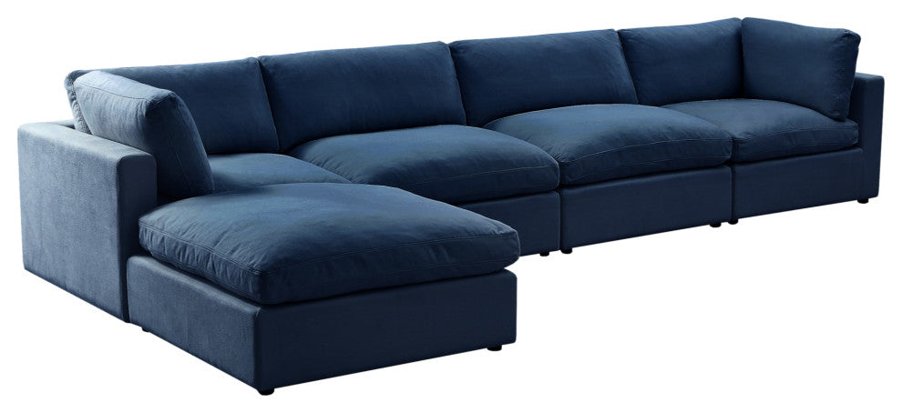 Rustic Manor Aranza Sofas Upholstered, Linen, Navy