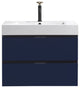 Bliss 30" Wall Mount Bathroom Vanity, Blue