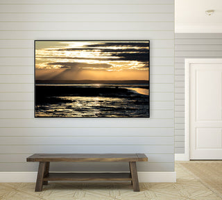 "Warm Glow I" Art block Framed Canvas, 36"x24"