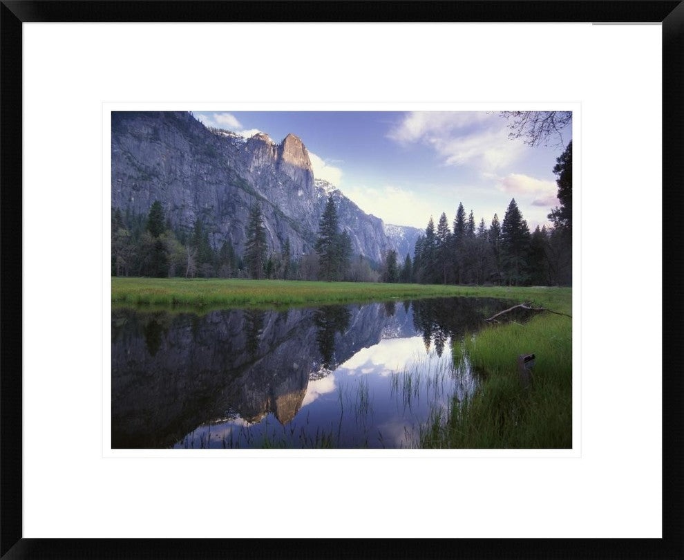 Sentinel Rock, Reflected In Water, Yosemite National Park, California, 22"x18"