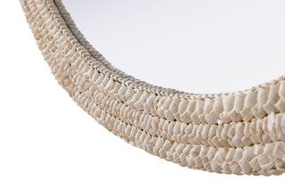 Elegant Lighting MR4C2736 Marlowe 27"W x 36"H Oval Flat Medium - Linen White