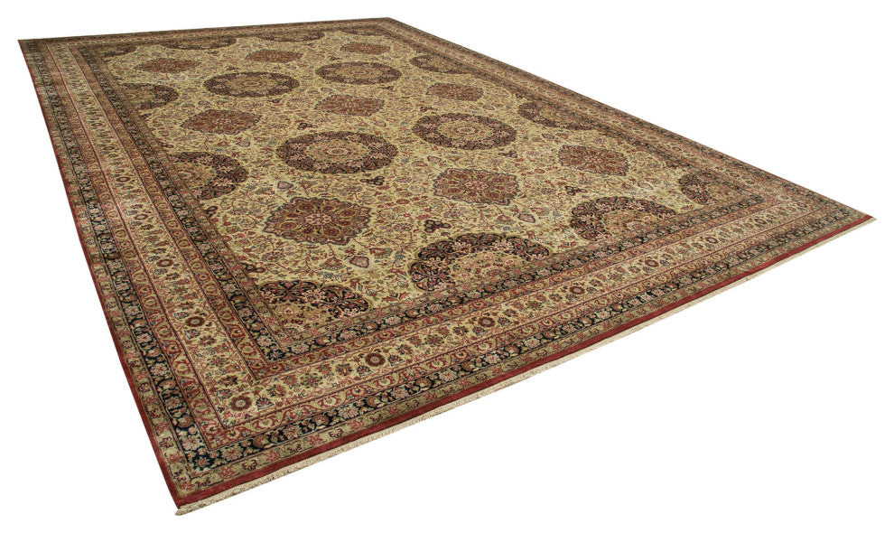 Rug N Carpet - Handwoven Oriental 12' 2" x 17' 11" Oversize Oushak Area Rug