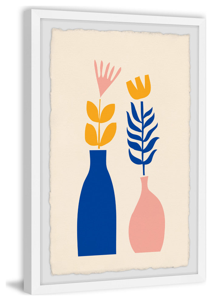 "Fern Vases" Framed Painting Print, 30x45
