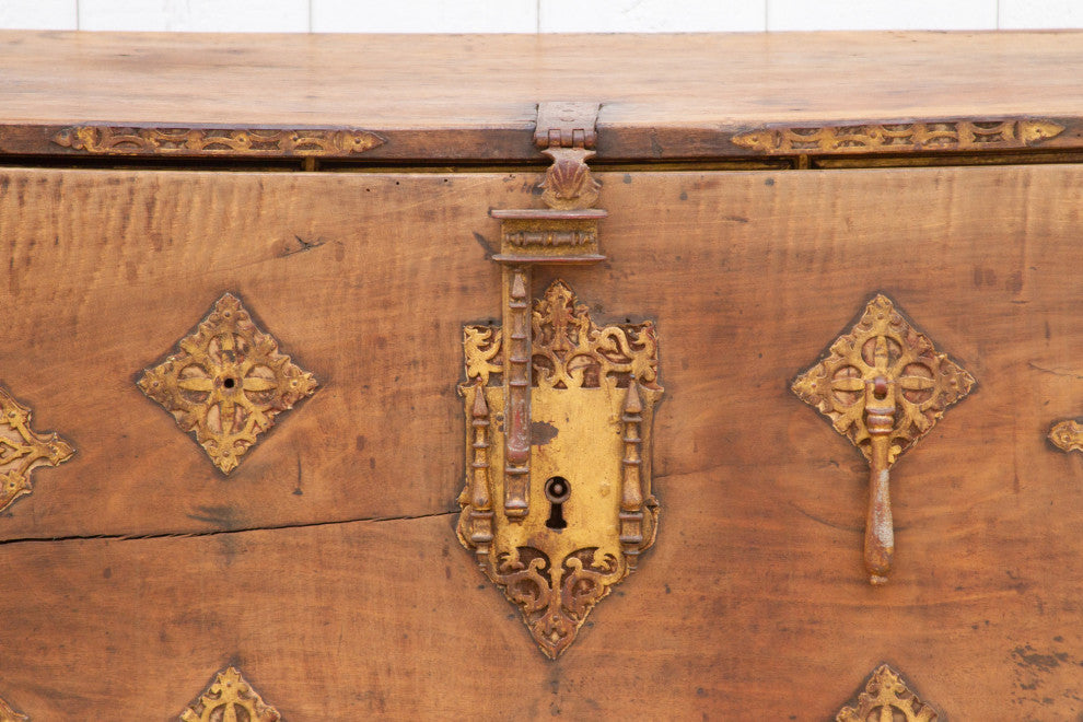 Large 18th Century Spanish BargueÃ±o Chest