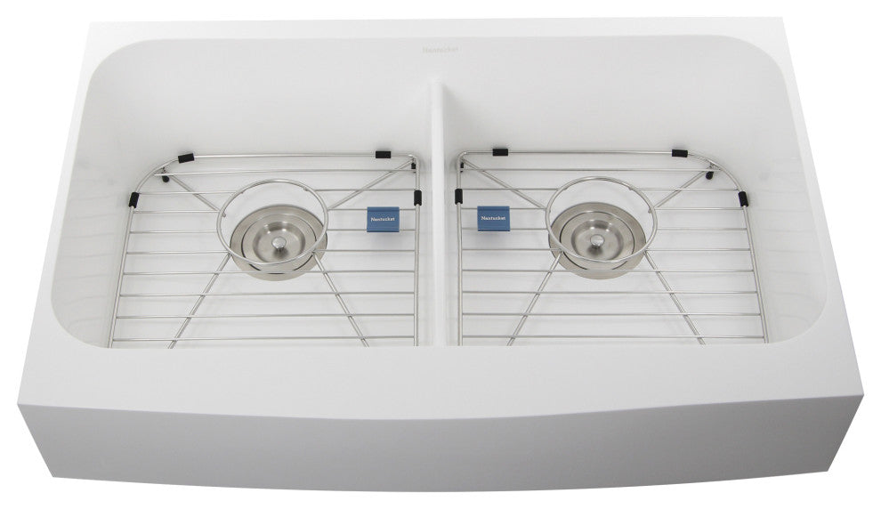 Nantucket Sinks Retrofit Glacierstone EZApron Kitchen Sink, Ns-Gseza32d