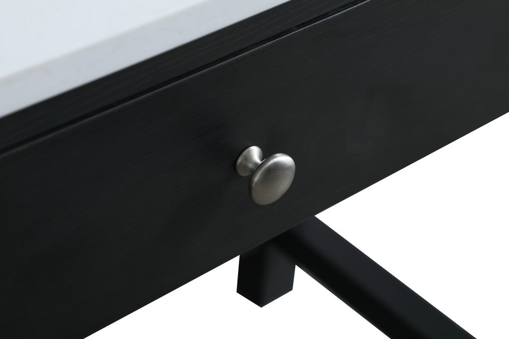 42" ADA Compliant Bathroom Vanity, Black