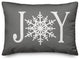 Joy Snowflake 14"x20" Throw Pillow Cover
