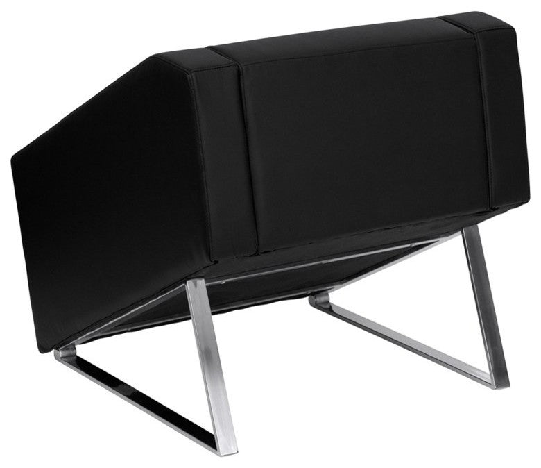 Chancellor Office Black Leather Lounge Chair