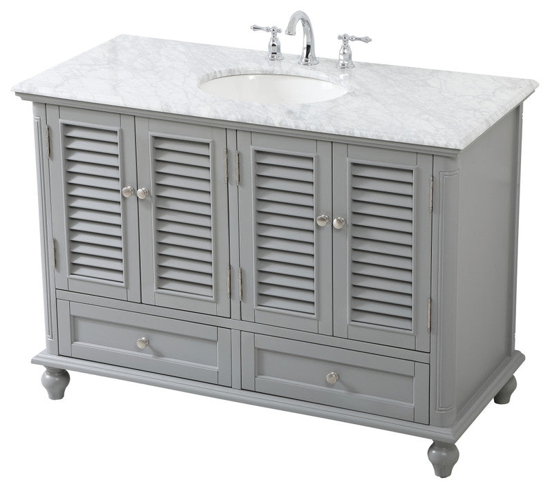 Home Living 48" Single Bathroom Vanity, Gray