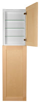 Fruitville Shaker Style Frameless Recessed Wood Pantry Cabinet, 14x68, Unfinished