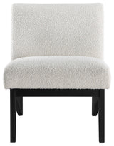 Chapman Boucle Fabric Accent Chair, Black