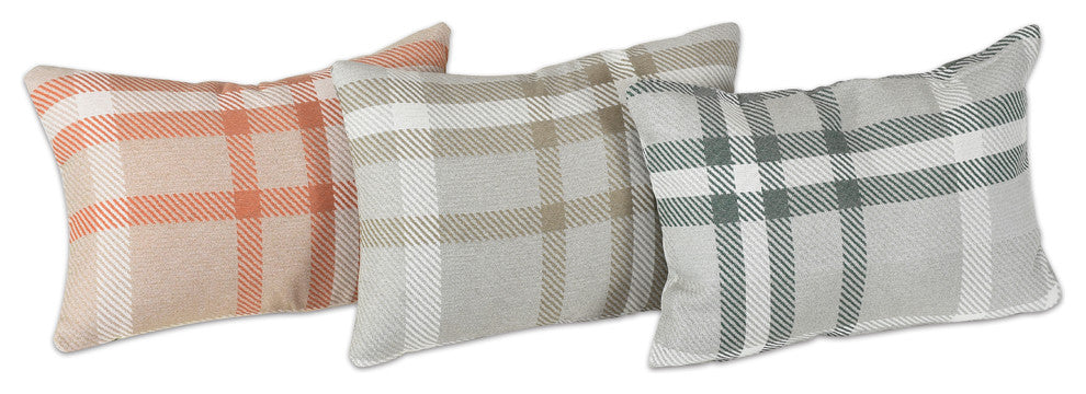 12"x18" Pacifica Lumbar Throw Pillow by Astella, Tartan Midnight
