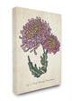 Botanical Chrysanthemum Flower Drawing Pink Yellow Design, 24"x30", Canvas Art