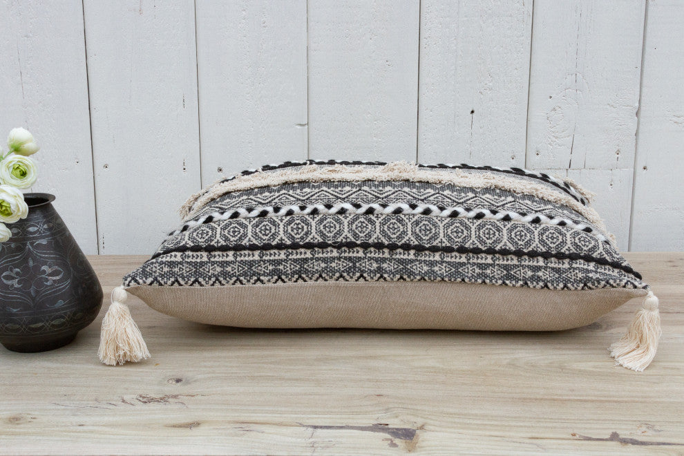 Dove Plume Nomadic Moroccan Lumbar Pillow