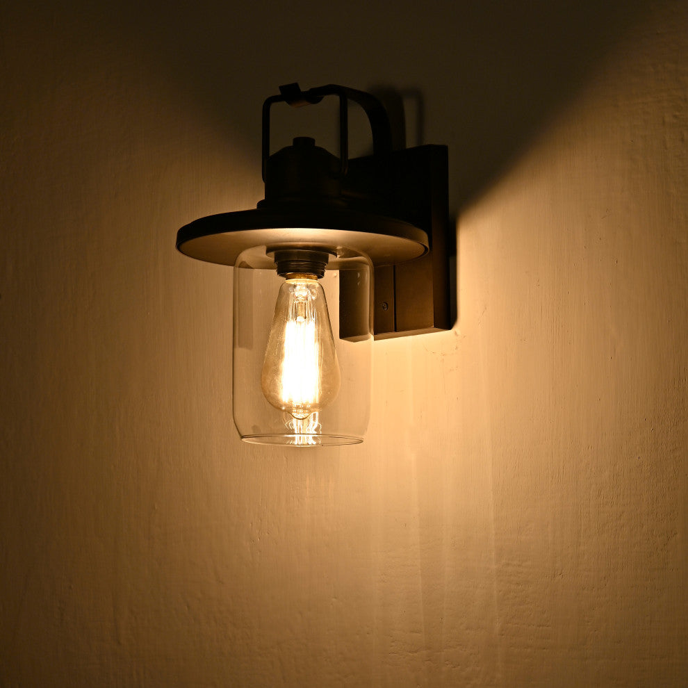 CHLOE Lighting Christopher Transitional 1-Light Rubbed Bronze Outdoor Sconce