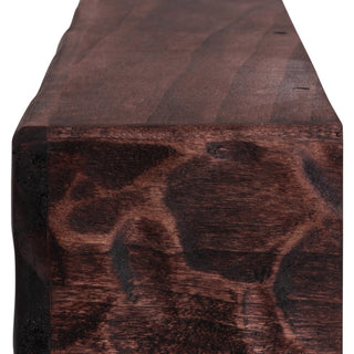 Rough Hewn Fireplace Shelf Mantel, Mahogany, 60"
