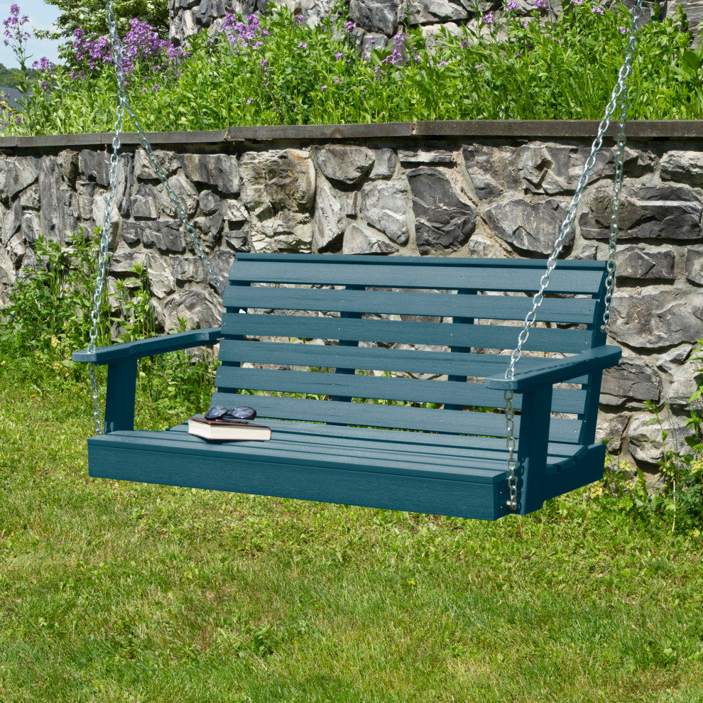Soren Porch Swing 4', Aquatic Blue