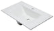 White Ceramic 32"x19" Rectangular Drop In Sink