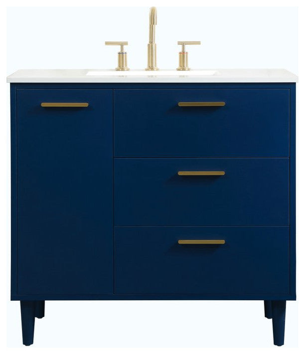 Bailey 36" Bathroom Vanity, Blue