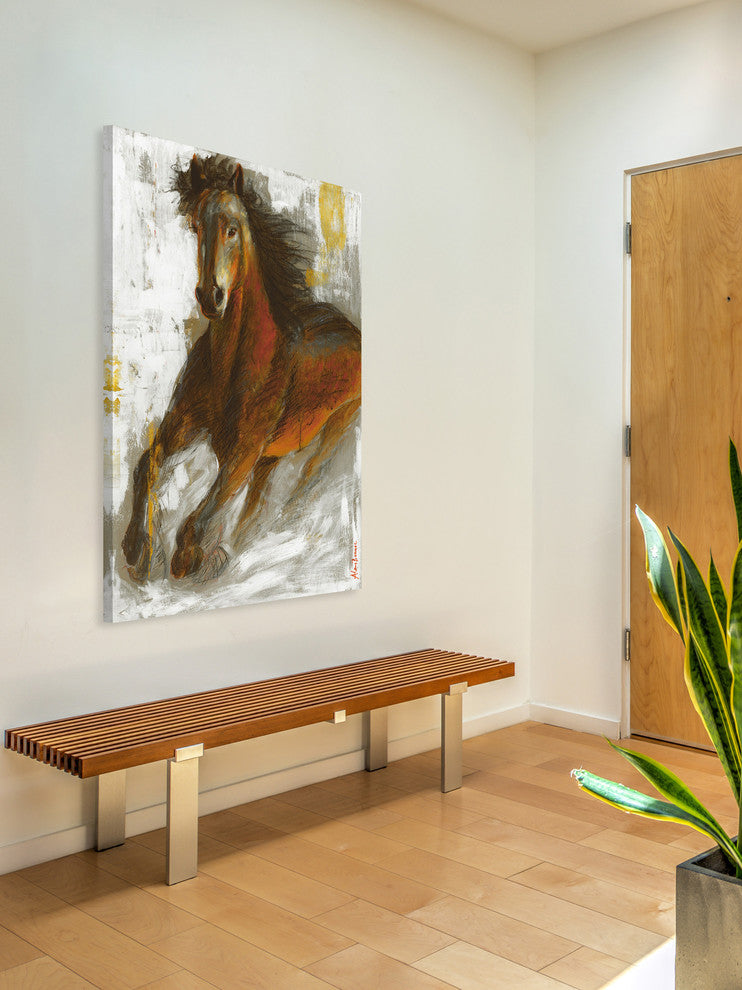 "Wild Fire" Painting Print on Wrapped Canvas, 30x45