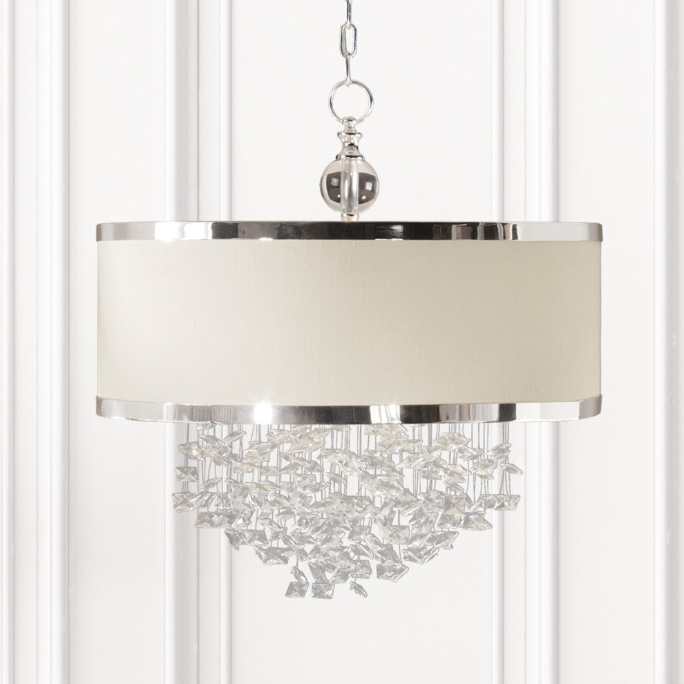 Uttermost Fascination 3-Light Silken Drum Pendant