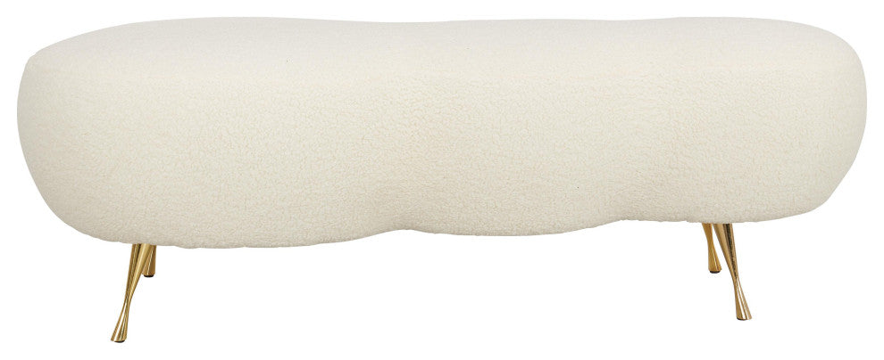 Welsh Faux Shearling Bench