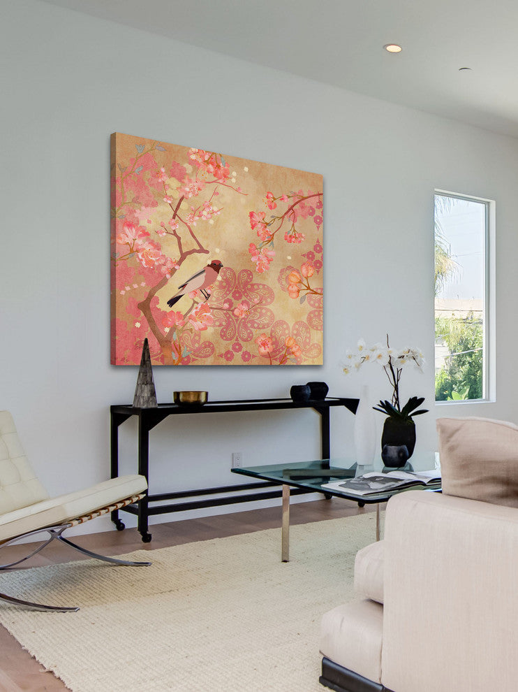 "Plum Blossoms" Painting Print on Canvas by Evelia