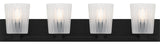 Quoizel RAY8632 Gray 4 Light 32"W Vanity Light - Matte Black