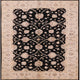 Ahgly Company Indoor Square Mid-Century Modern Area Rugs, 4' Square