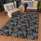 Indoor/Outdoor Seabreeze SZ4 Black Machine Washable 8' x 10' Rug