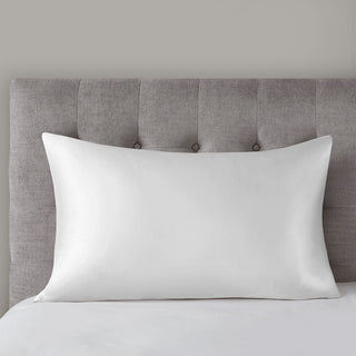 Madison Park Mulberry Silk Luxury Single Pillowcase, White, Standard