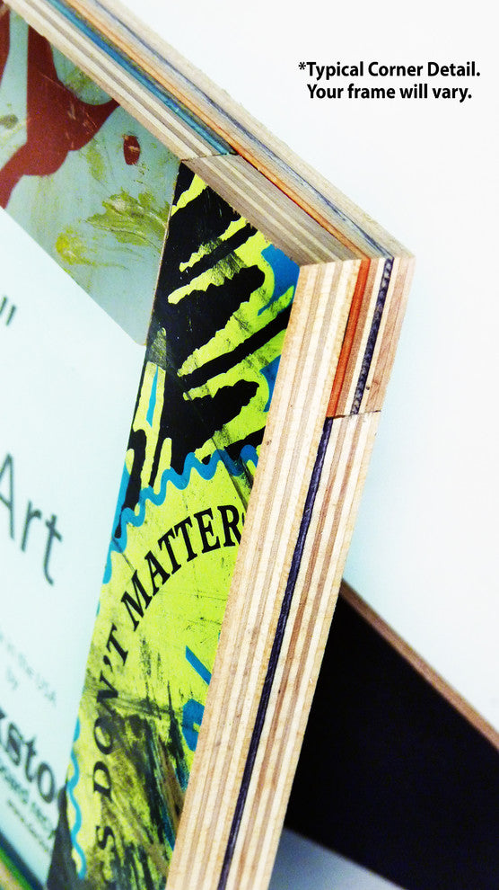 Recycled Skateboard Picture Frame for 5x7 Photo or Art by Deckstool