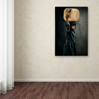 Antonio Grambone 'Carry Water' Canvas Art, 19 x 12