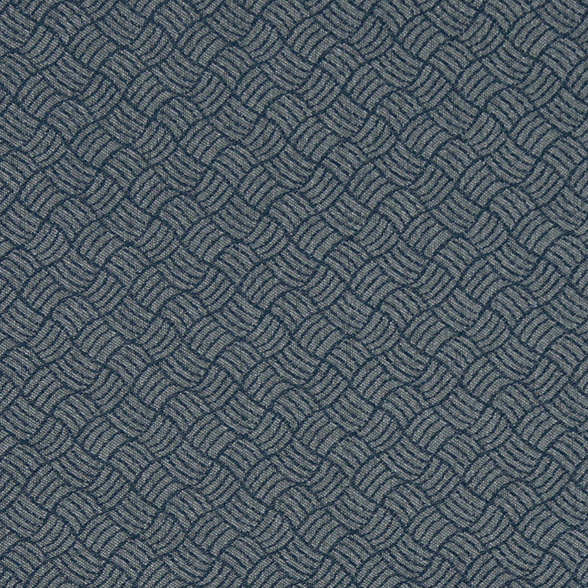 Navy Blue Geometric Heavy Duty Crypton Fabric By The Yard