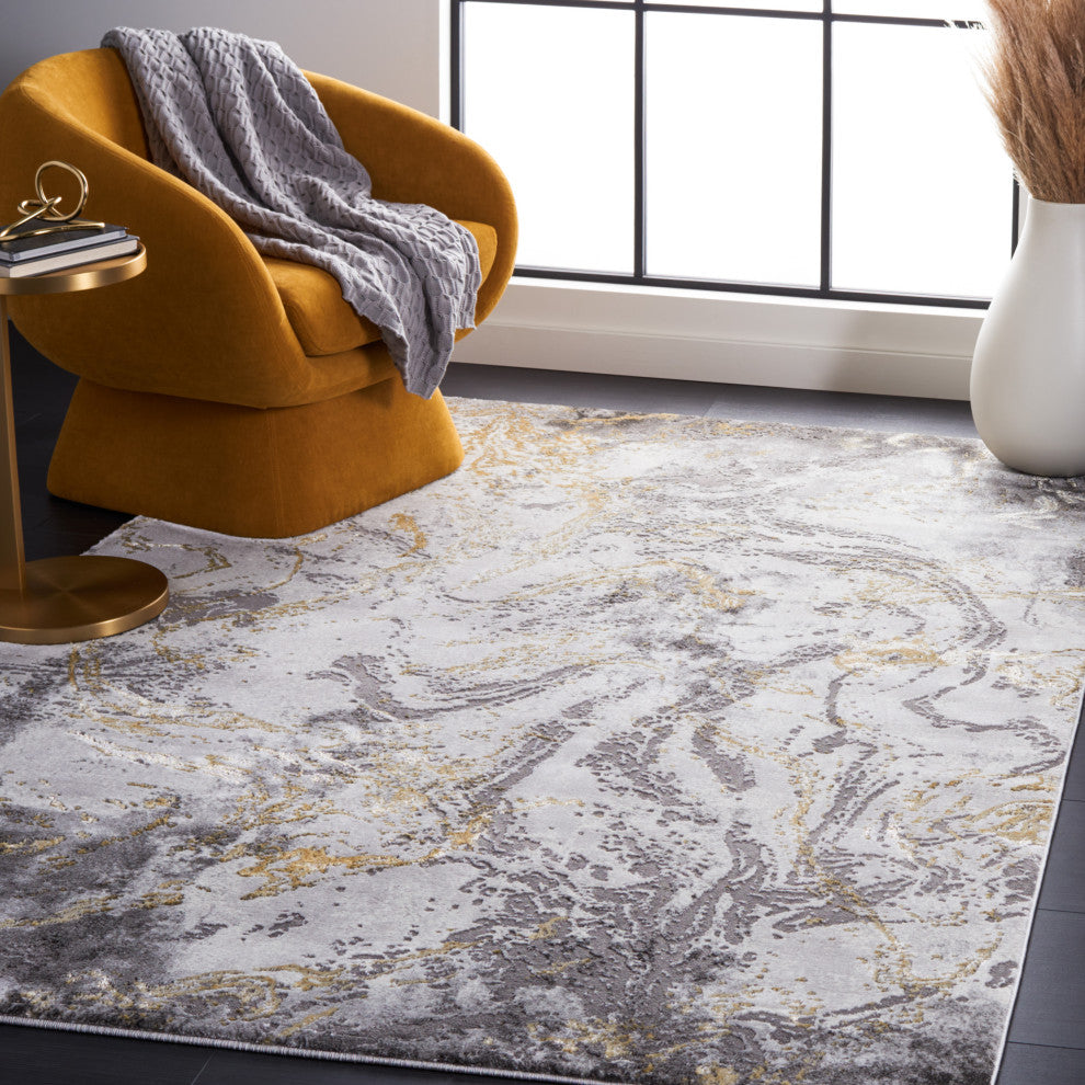 Safavieh Craft Collection CFT864L Rug, Grey/Gold, 2'7" X 5'