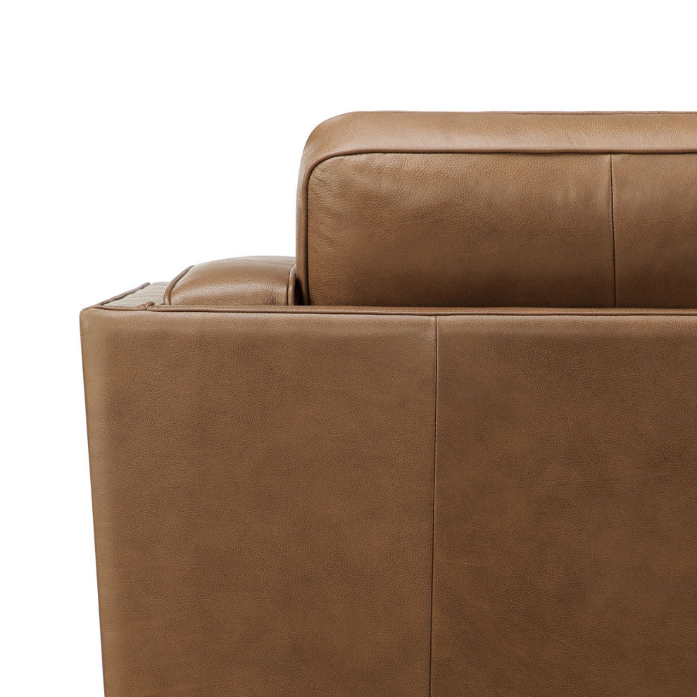 Positano Leather Sofa, Camel