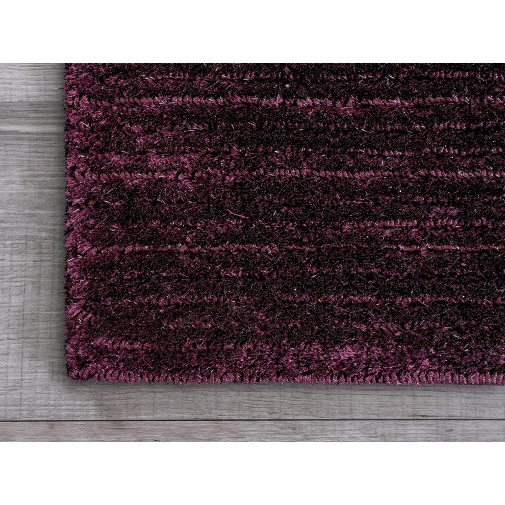 8" x 10" Resin Purple Modern Shimmery Area Rug