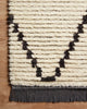 Chris Loves Julia x Loloi Alice Cream/Charcoal 2'-7" x 8'-0" Area Rug