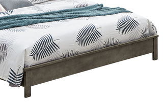 Burlington Upholstered King Panel Bed, Gray