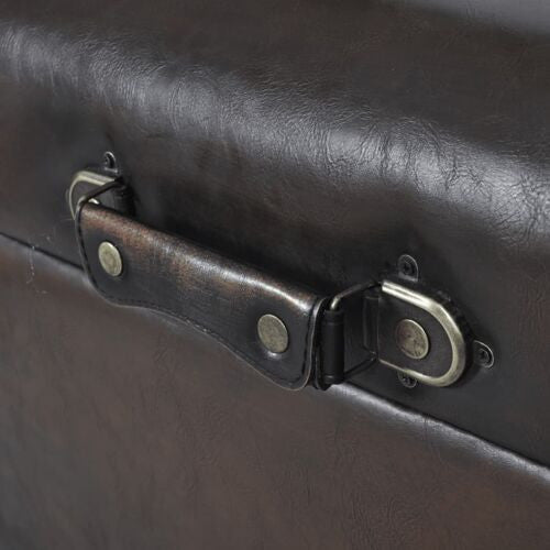 vidaXL Storage Bench Dark Brown