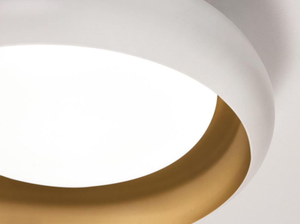 Kayce 12'' LED Flush Mount, White